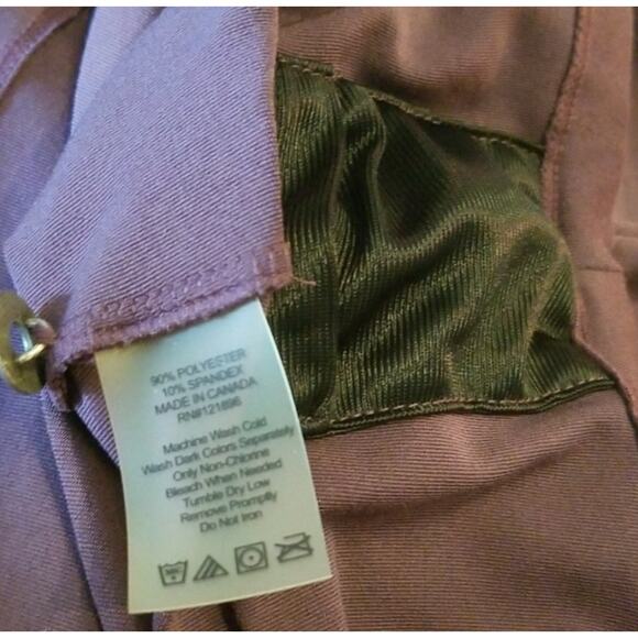 Title Nine Stretch Getaway Mock Neck Dress Medium Purple Travel Leisure Casual - Picture 11 of 11